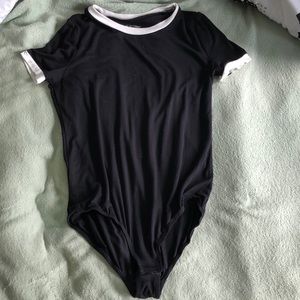 Black and white bodysuit